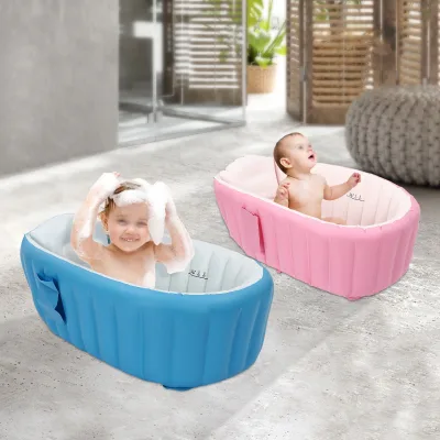 Baignoire bébé gonflable et pliable en PVC – image 2