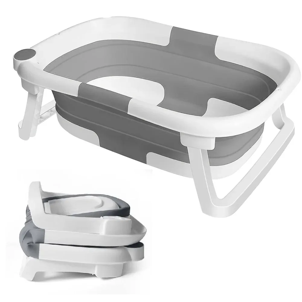 Baignoire bébé pliable avec bouchon de vidange