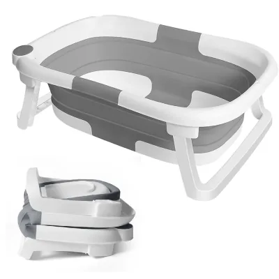 Baignoire bébé pliable avec bouchon de vidange