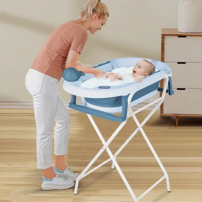 Baignoire bébé pliable avec support – image 3