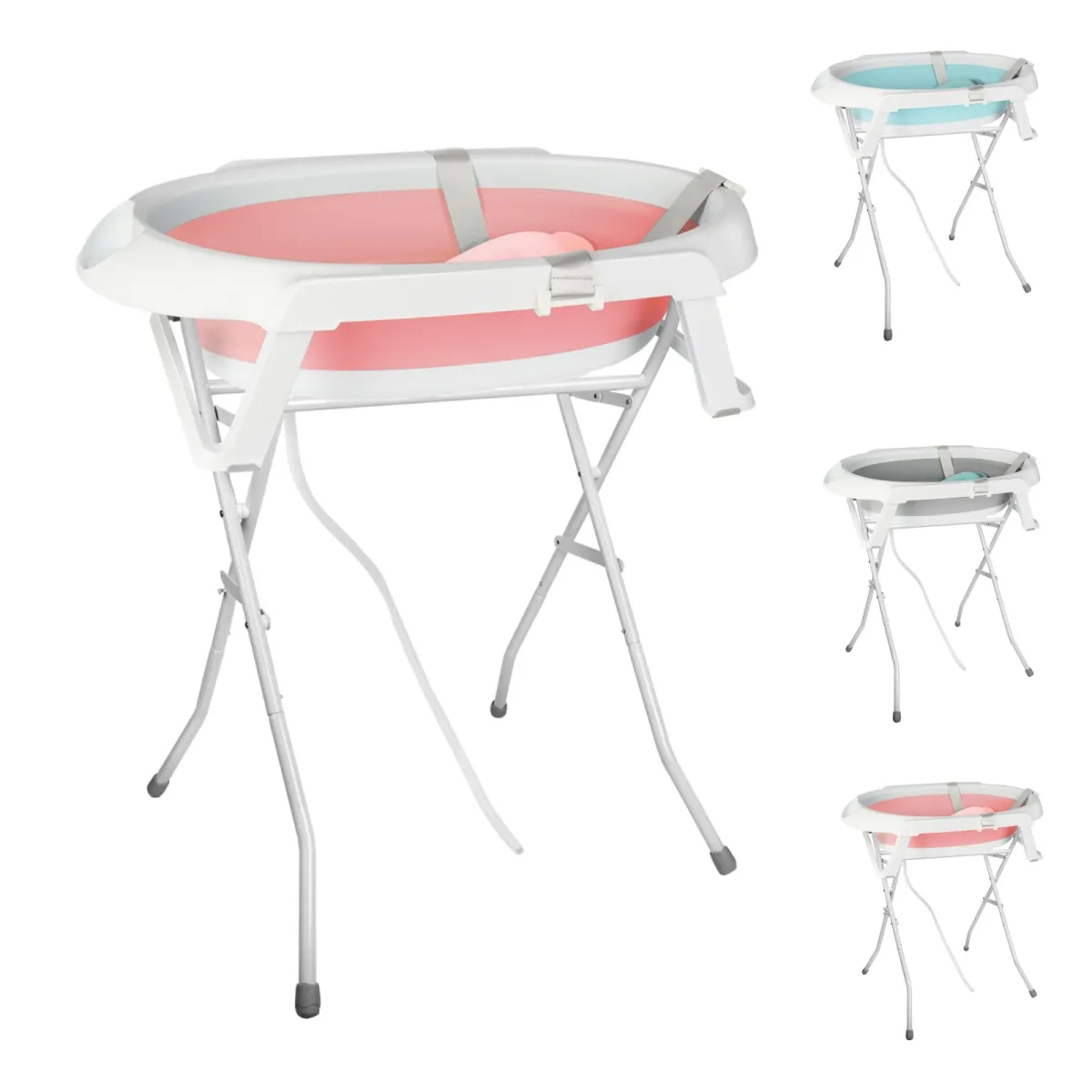 Baignoire bébé pliable avec support et siège