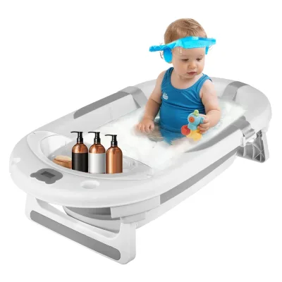 Baignoire bébé pliable avec thermomètre