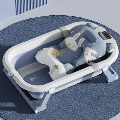 Baignoire de voyage bébé, tapis et thermomètre