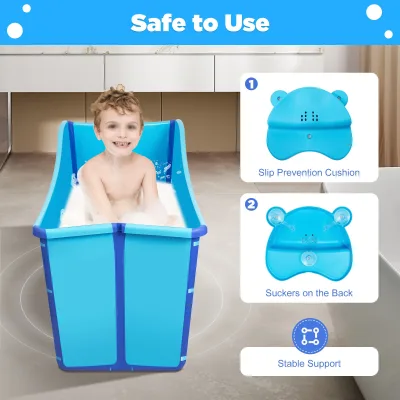 Baignoire pliable avec siège intégré – image 3