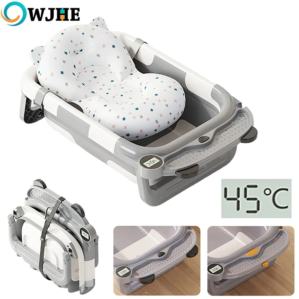 Baignoire pliable bébé avec thermomètre
