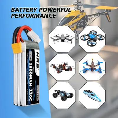 Batterie LiPo 3S 11,1 V 1800 mAh, connecteur XT60 – image 3