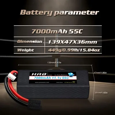 Batterie LiPo 3S 7000 mAh 11,1 V, prise XT60 – image 3