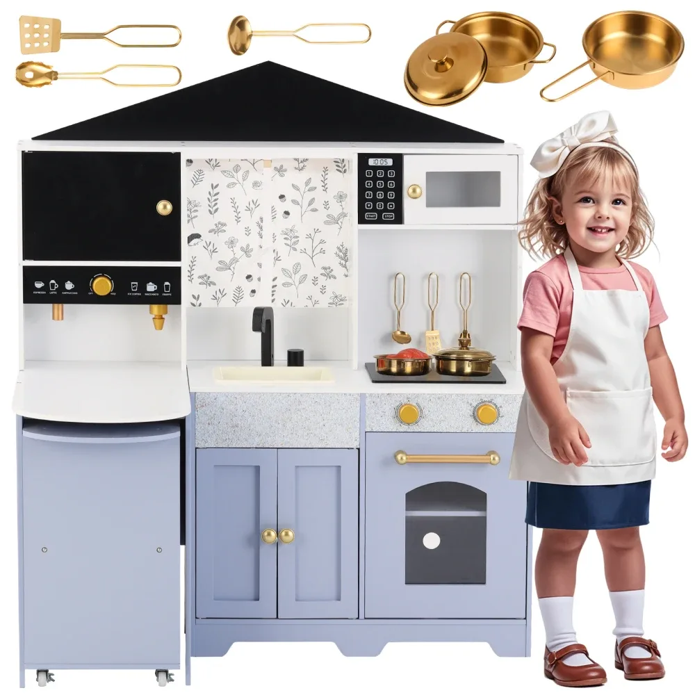 Cuisine pour enfants blanche et violette