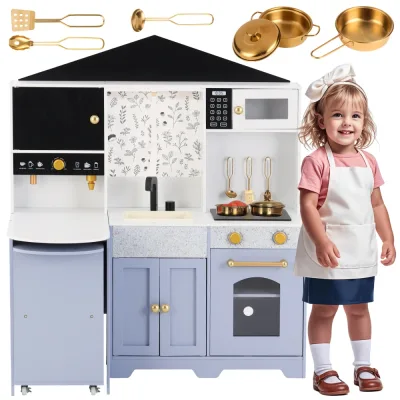 Cuisine pour enfants blanche et violette