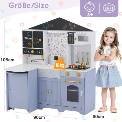 Cuisine pour enfants blanche et violette – image 3