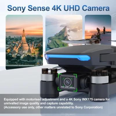 Drone télécommandé avec caméra 4K et GPS – image 2