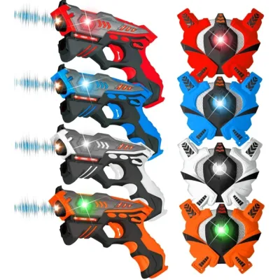 Jeu de tir d'équipe infrarouge, 4 pistolets