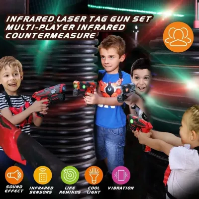 Jeu de tir d'équipe infrarouge, 4 pistolets – image 2