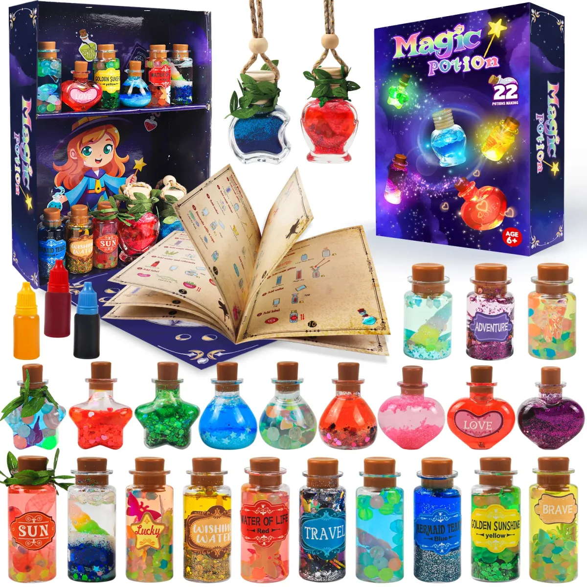Kit de potions magiques lumineuses à créer