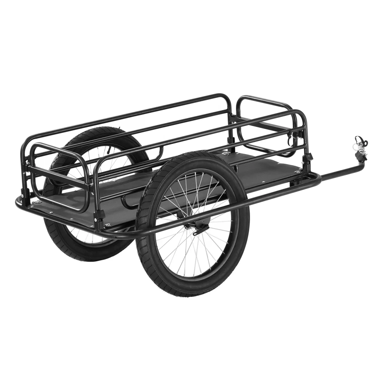 Remorque de vélo pliable en acier au carbone
