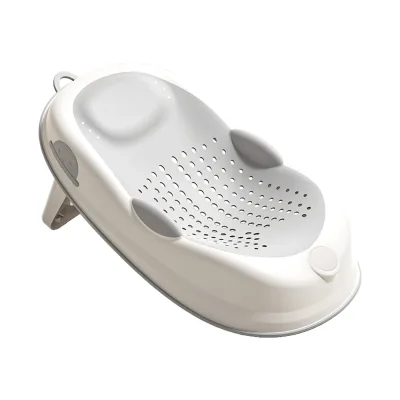 Support de bain bébé ergonomique, pieds pliables