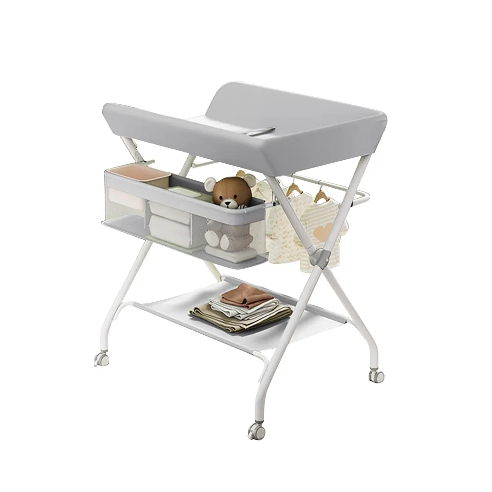 Table à langer pliable réglable en hauteur