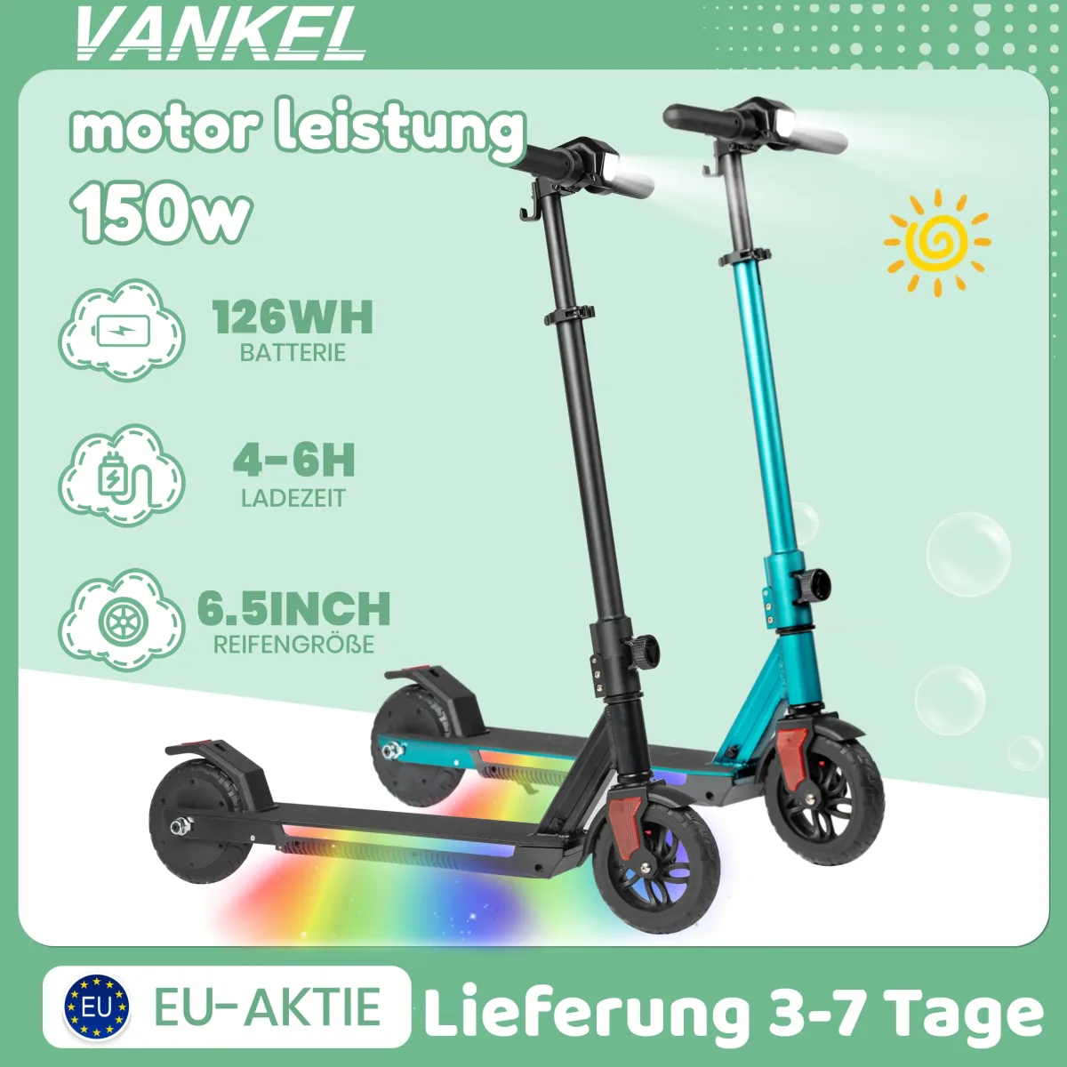 Trottinette électrique pliable enfant